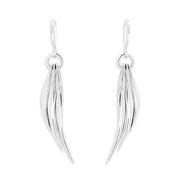 Simply stunning silver earrings with Blades of Grass design