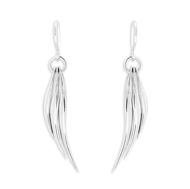 Simply stunning silver earrings with Blades of Grass design