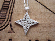 Shining Star Silver Pendant & Necklace-Designer Brand