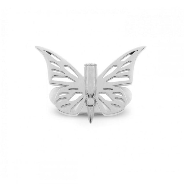 Bullet with Butterfly Wings Ring - Deluxe